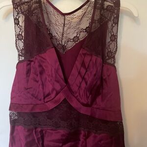 Victoria's Secret Deep Purple Lace Chemise